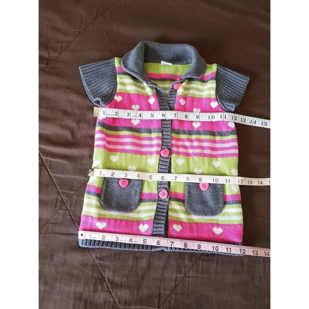 Gymboree Girls Sweater Size 3T Toddler Hearts Winter Christmas Cozy Comfy Baby